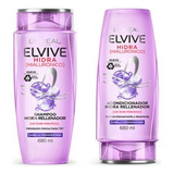 Pack Shampoo + Aco. 680 Ml Elvive Hidra Hialuronico  1360 Ml