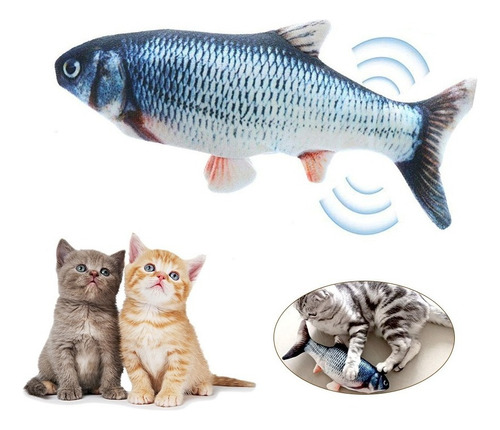 Eléctrico Usb De Carga De Simulación De Peces Gato Juguete