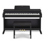 Piano Casio Ap270 Celviano Mueble 3 Pedales Banqueta Cuot Color Negro