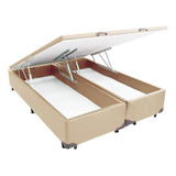 Cama Box Cosmopolita Baú King Size Corano  Areia  193x203