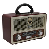 Mini Radio Retro Vintage Usb Bluetooth Fm 