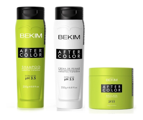 Bekim Color Shampoo Acido X250gr Crema Peinar Mascara 250g