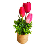 Tulipan Flores Arreglo Floral Artificial 1 Pz