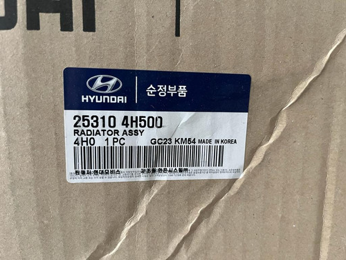 Radiador Compatible Hyundai H1 2009 Original  Foto 3