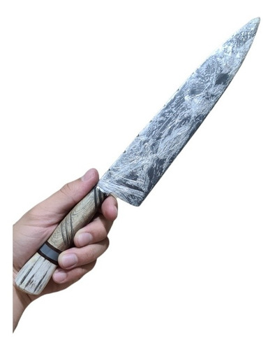 Cuchillo Criollo Artesanal Asado Ciervo | Disco Arado 24cm 