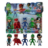 Pj Masks 5 Personagens Cartela Desenho Heróis De Pijama Luz
