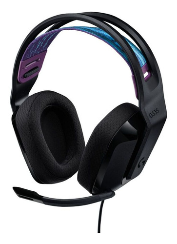 Headset Gamer Fio E Microfone Logitech G335 Preto 981-000977