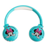 Audífonos Kalley K-da1 Bluetooth On Ear Minnie Mouse Disney Azul Color Celeste