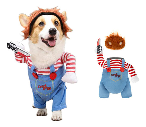 Xlm Fantasia Cosplay De Halloween Pets Dog Deadly Doll