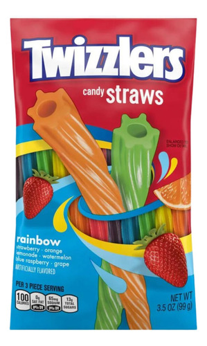 Twizzlers Rainbow Gomitas De Frutas Estilo Regaliz 99 Grs