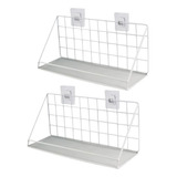 X2 Repisa Estante Para Baño Cocina Organizador Adhesivo