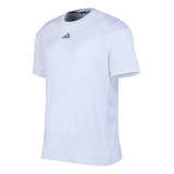 Remera adidas Hit Workout 3 Tiras Blanca Solo Deportes