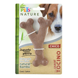 Hueso Sabor Tocino Juguete Para Perro Triple De Bambú Ch 