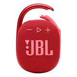 Caixa De Som Bluetooth Clip 4 5w À Prova D'água Vermelho Jbl