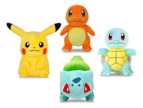 Peluches Kawaii Pokémon Regalos Muñeca Niño Juguete 4pcs