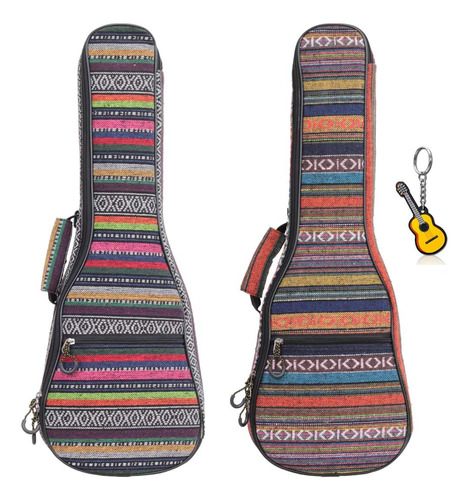 Longteam Estuche De Ukelele Impreso 0.394pulgadaesponja Port