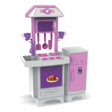 Cozinha Infantil Rosa Completa Sem Agua Magic Toys