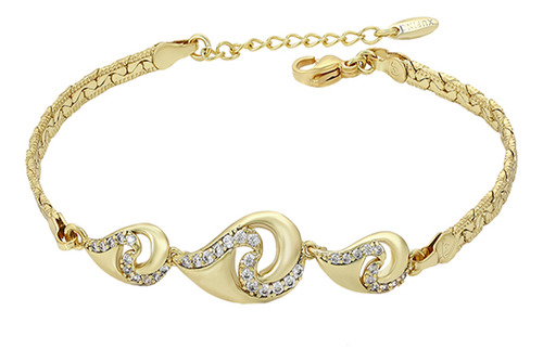 Brazalete Oro 14k Lam Greco Planchada 18-21cm Dama