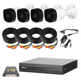 Kit 4 Camaras Seguridad Dahua Wizsense Exterior Cctv 1tb