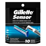 Gillette Sensor Men's Razor Blades  10 Refills