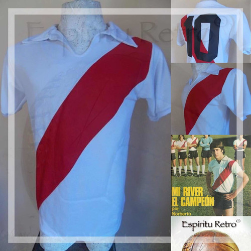 Camiseta Retro River Campeón Metro 77