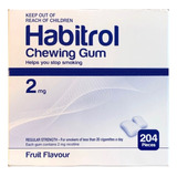 Habitrol Gum 204 Chicles Sabor Frutas 2 Mg Tipo Nicorette 