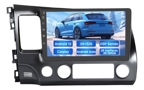 Estéreo Coche Pantalla Android 2+32 Honda Civic 2006-2011