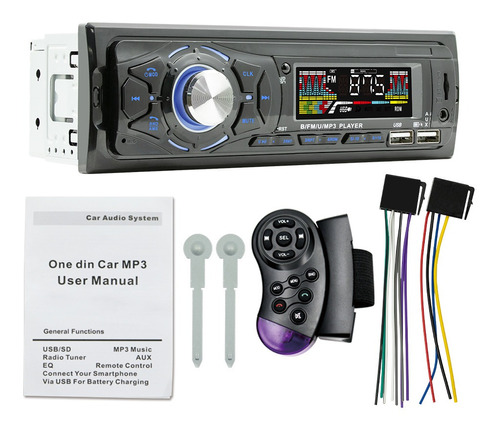 Reproductor Mp3 Con Usb Doble Bt Con Radio Para Auto