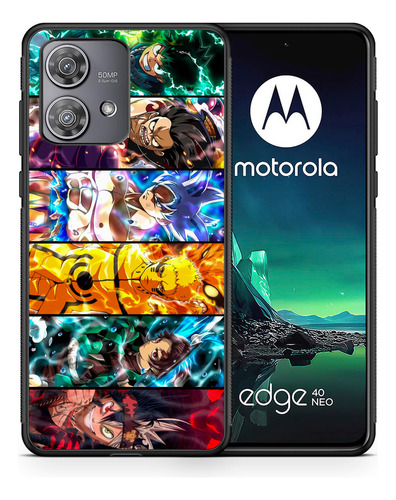 Funda Tpu Para Moto Edge 40 Neo Anime Super Heroes Manga