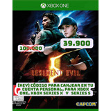 Resident Evil 5 Xbox One, Series S Y Series X Código