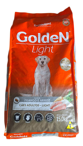 Ração Premier Golden Cão Adulto Light Frango E Arroz 15kg