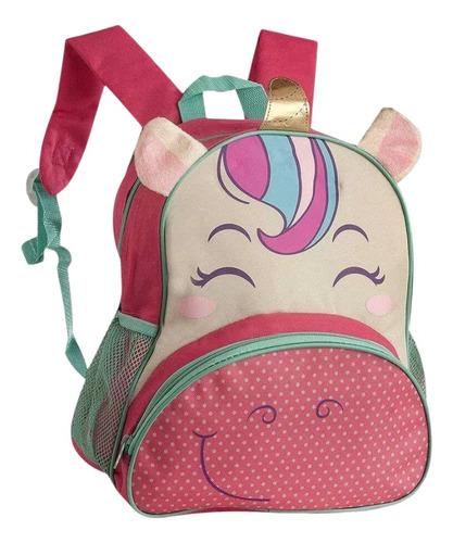 Mochila Pets Feminina Infantil Escolar Linda Bichinhos Zoo