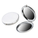 2 Piezas Mini Espejo De Maquillaje Redondo Plegable