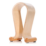 Soporte Para Auriculares, Soporte De Abedul, Madera Blanca