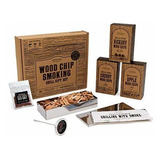 Juego De Regalo De Cocina | Bbq Smoker Wood Chip Grill Set