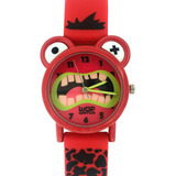 Reloj Infantil Para Niño Wop Watch Dinosaurio Rojo W9060