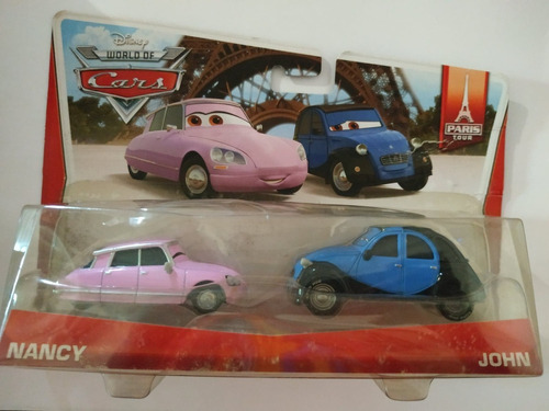 Disney Pixar Cars Nancy & John Diecast Paris Tour 2013