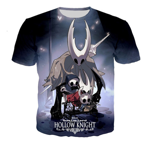 Playera De Manga Corta Con Estampado 3d Game Hollow Knight