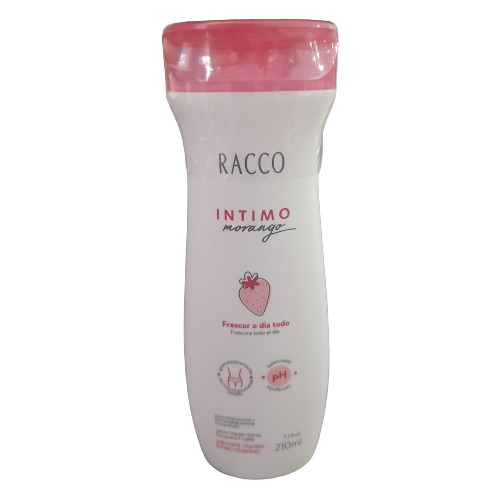 Racco Sabonete Líquido Íntimos Feminino Morango 210ml