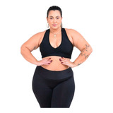 Roupa De Academia Plus Size Ginastica Feminina Cintura Alta