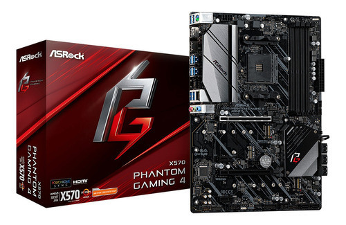 Motherboard Asrock X570 Phantom Gaming 4 Am4 Ddr4 Ryzen Wifi