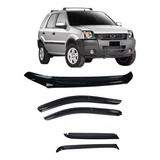 Juego (x5) Deflector Ventana + Capot Ford Ecosport 13/16 Col