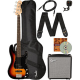 Fender Squier Affinity Precision Bass Pj - Paquete De 3 Col.