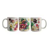 Taza Tazon Con Diseño Mario Kart Impresion Dtf Uv 