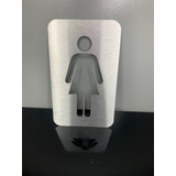 Placa Indicativa Para Banheiro Feminino