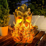 Luces Solares Exteriores Estatuas Jardín Decoración Tiki Par