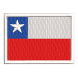 Patch Bordado Bandeira 7x5cm Chile - País