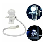 Lampara Led Usb Forma De Astronauta Para Pc Mac Y Cargador