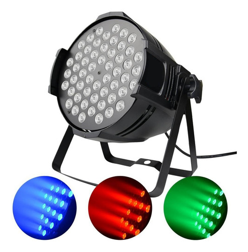 Foco Led Par 54x3w Led Rgbw Fiesta Disco