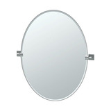 Espejo Ovalado Sin Marco Elevate 4059LG, Cromado, 32  D...